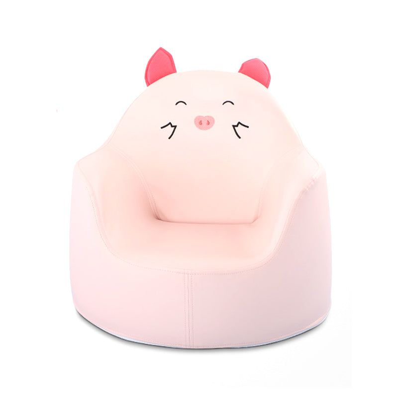 19.69"L x 19.69"W x 17.72"H Modern PU Camel Back Barrel Chair for Living Room