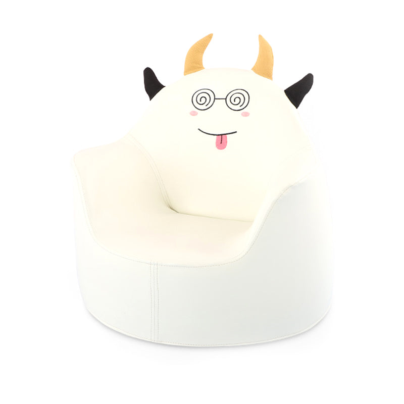 19.69"L x 19.69"W x 17.72"H Modern PU Camel Back Barrel Chair for Living Room