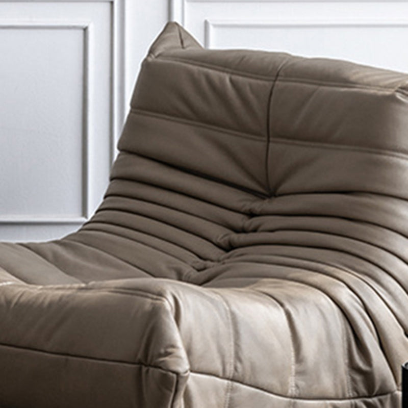 Modern Armless Chair, Faux Leather Upholstered Accent Chair, 40"(W) X 37"(D) X 28"(H)