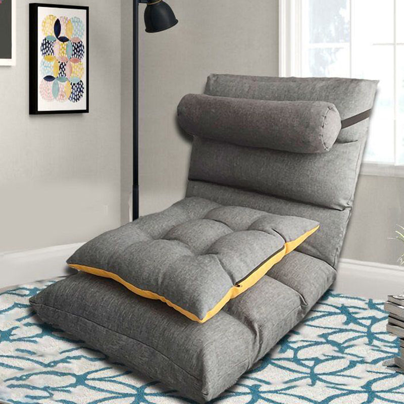 Solid Color Convertible Chair Armless Chair for Living Room/Bedroom