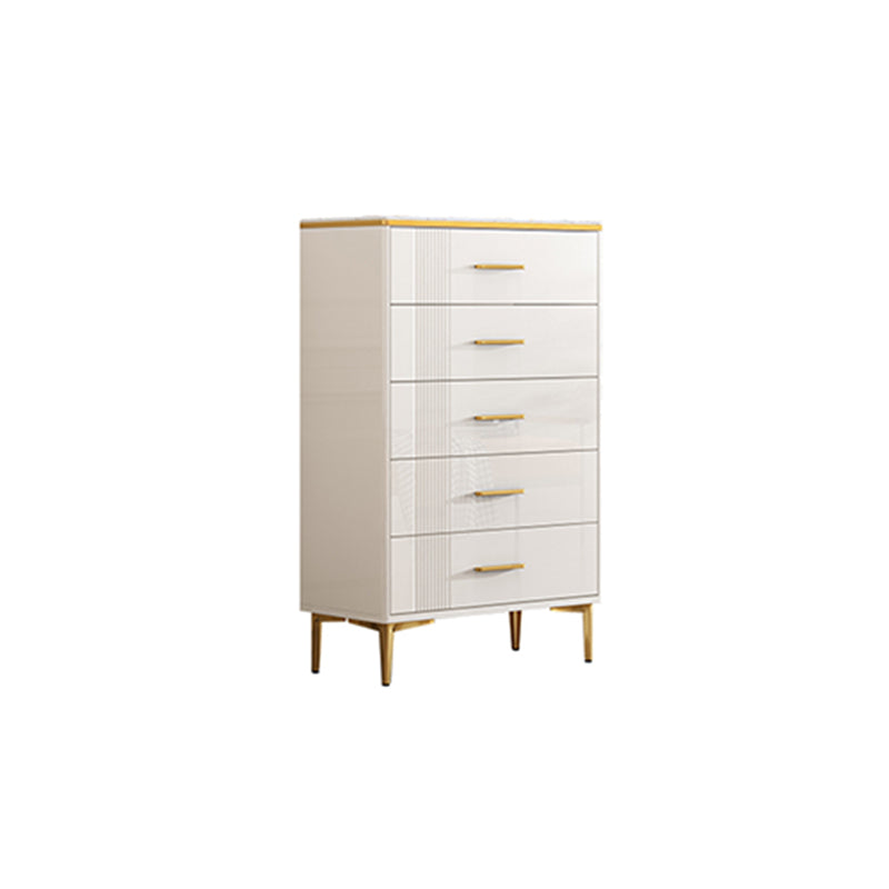 11.81" Wide Accent Chest White Contemporary Chest with Drawers