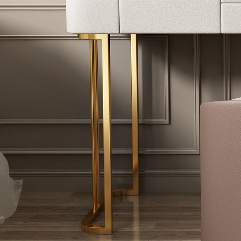 Contemporary Wooden Dressing Table 5-Drawers Makeup Vanity Desk