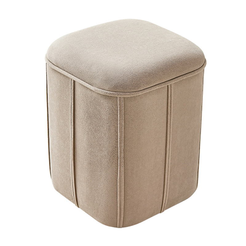 Fade Resistant Cube Ottoman Tufted Velvet Square Solid Color Modern Indoor Ottoman