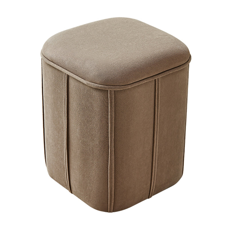 Fade Resistant Cube Ottoman Tufted Velvet Square Solid Color Modern Indoor Ottoman