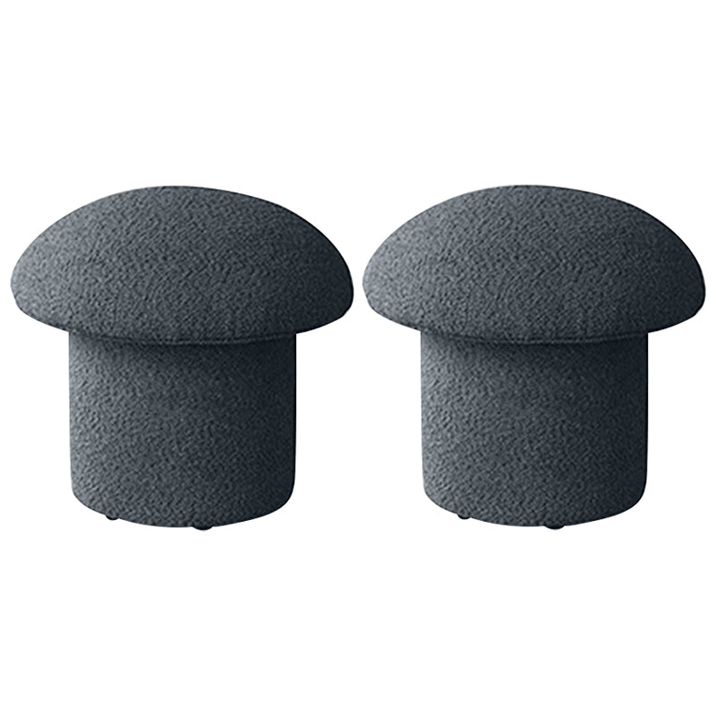 Contemporary Ottoman Tufted Mildew Resistant Mildew Resistant Velvet Specialty Ottoman