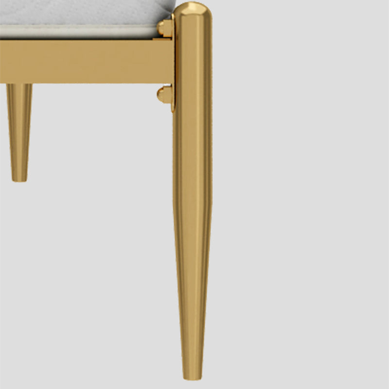 Leather Bed,Queen Metal Frame Panel Bed with Scooped Headboard