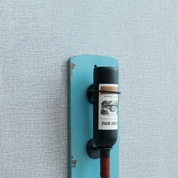 Metal Wall Mounted Wine Bottle & Glass Rack Industrial Wine Rack