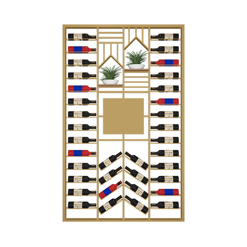 Industrial Floor Wine Rack Bottle Wine Rack Metal Bottle Holder in Black