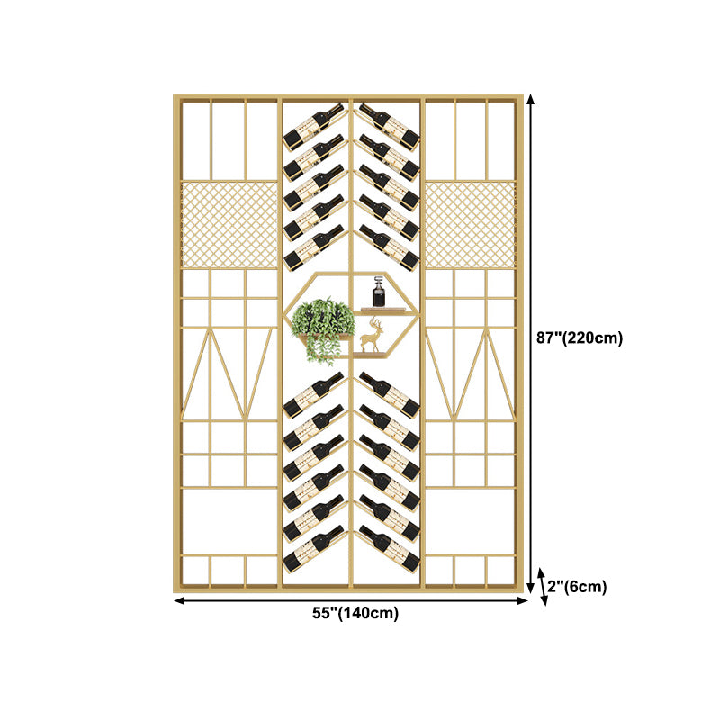 Industrial Floor Wine Rack Bottle Wine Rack Metal Bottle Holder in Black