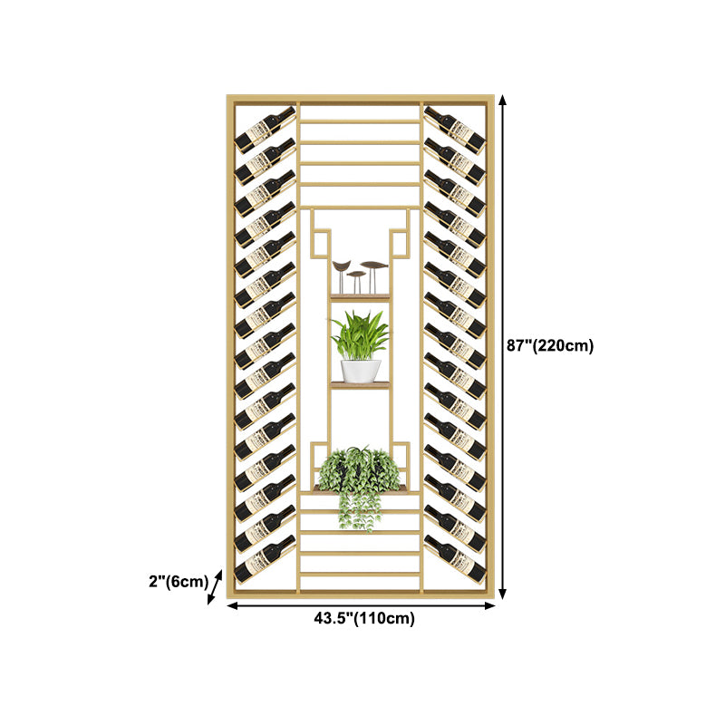 Industrial Floor Wine Rack Bottle Wine Rack Metal Bottle Holder in Black