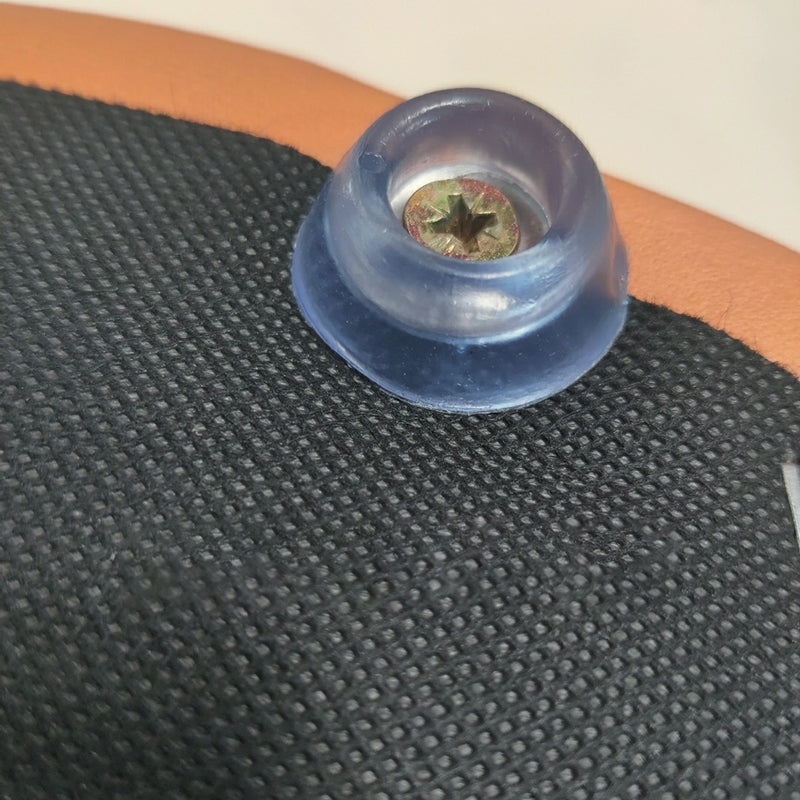 Contemporary Round Couch Ottoman Plain Cotton Water Resistant Target Pouf