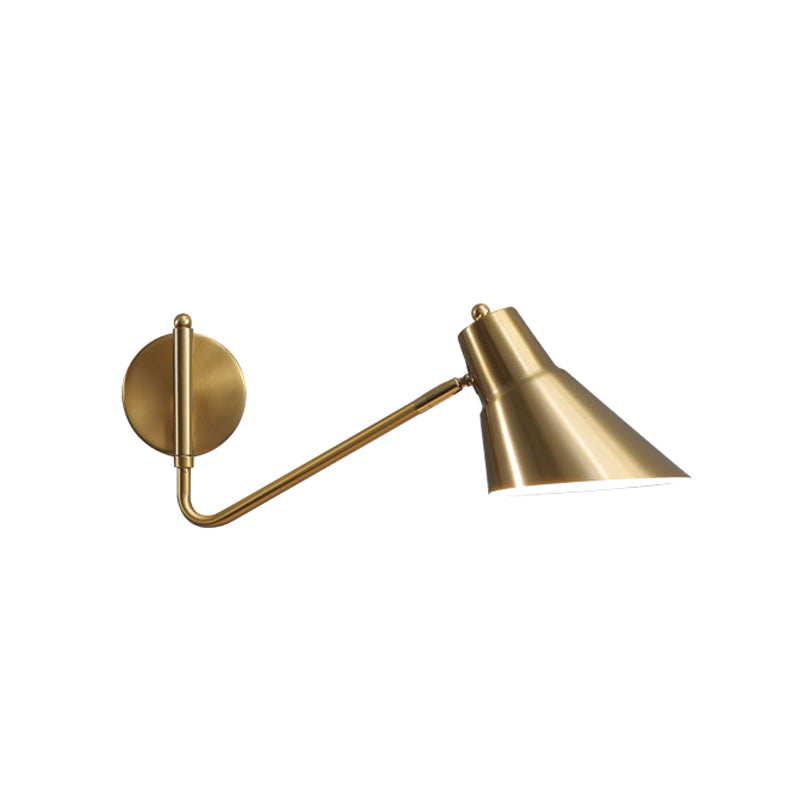 Modern Wall Sconce Geometric Shape Wall Light with Metal Shade for Living Room