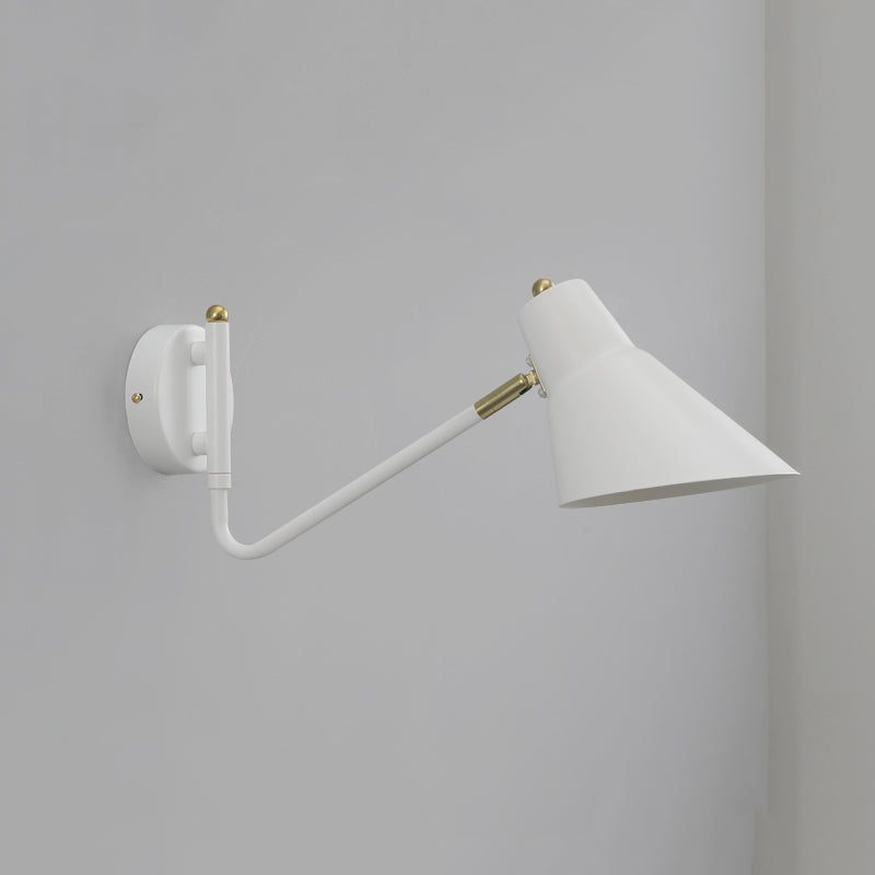 Modern Wall Sconce Geometric Shape Wall Light with Metal Shade for Living Room