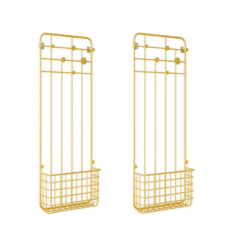 Metal Coat Hanger Storage Baskets Industrial Entryway Kit Coat Hanger
