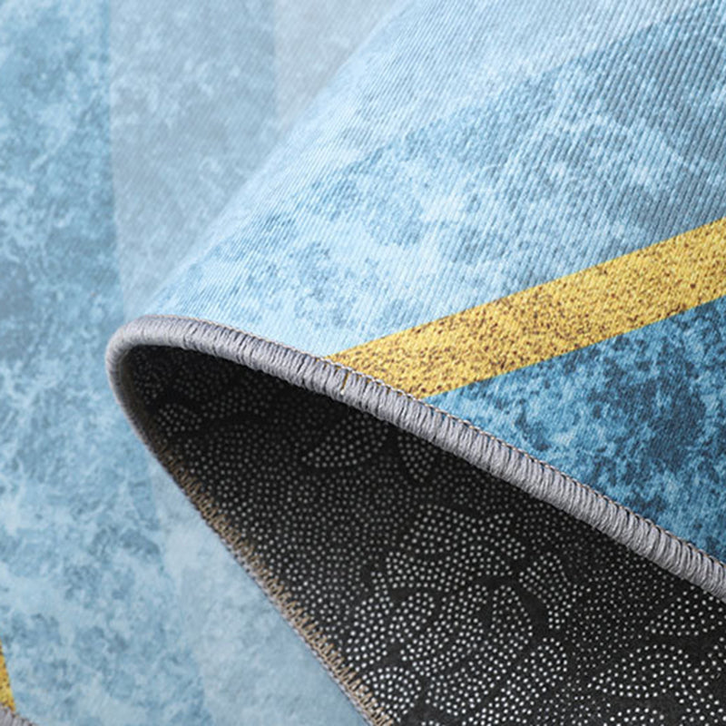 Creative Abstract Art Rug Polyester Indoor Rug Stain Resistant Carpet for Home Decoration