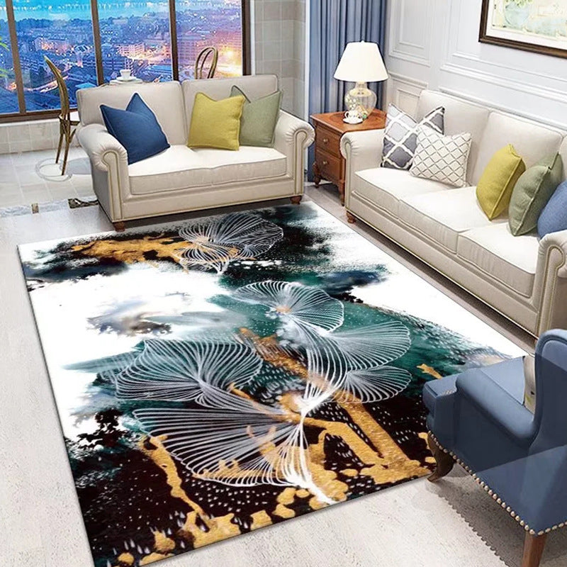Contemporary Area Carpet Abstract Pattern Rug Stain Resistant Area Rug for Living Room