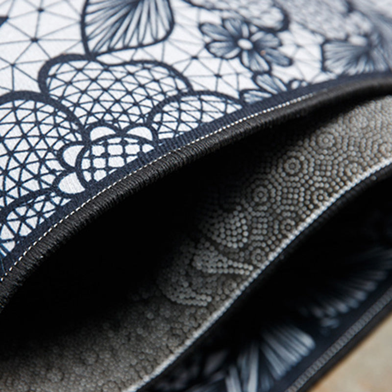 Trendy Geometry Pattern Rug Polyester Area Carpet Non-Slip Backing Carpet for Living Room