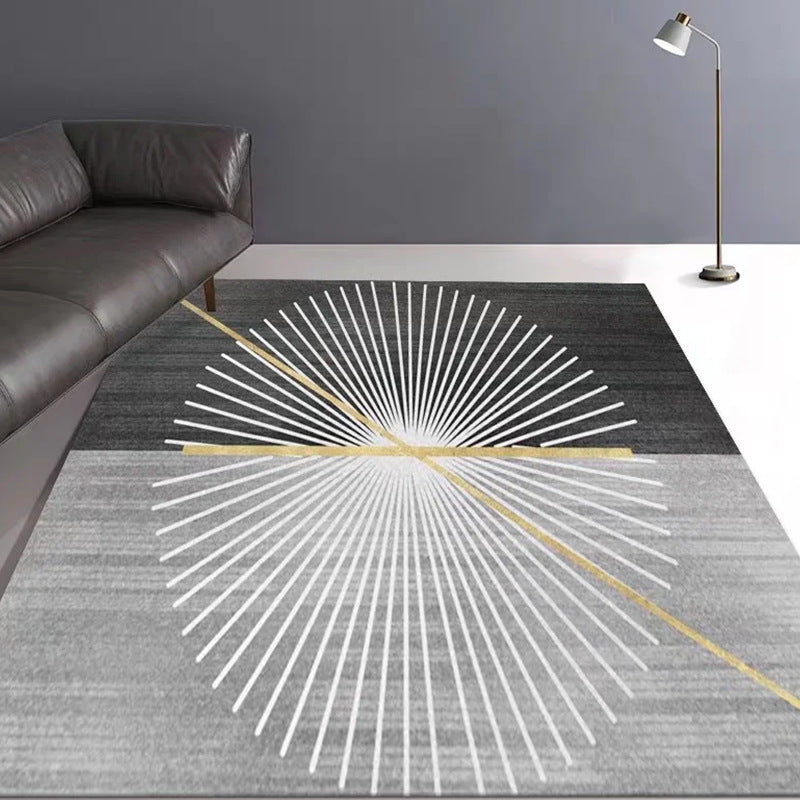 Modern Geometric Carpet Funky Indoor Rug Polyester Stain Resistant Area Rug
