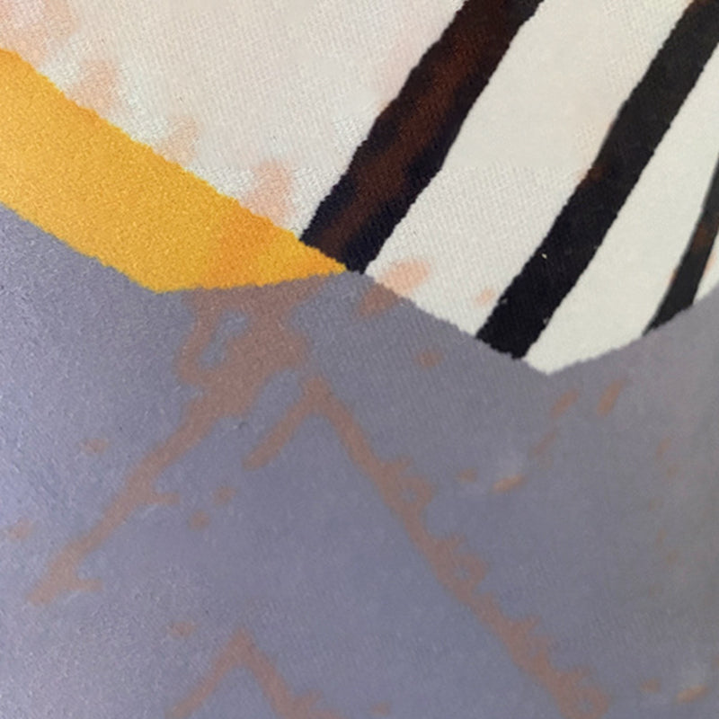 Contemporary Living Room Rug Graphic Print Carpet Polyester Stain Resistant Indoor Rug