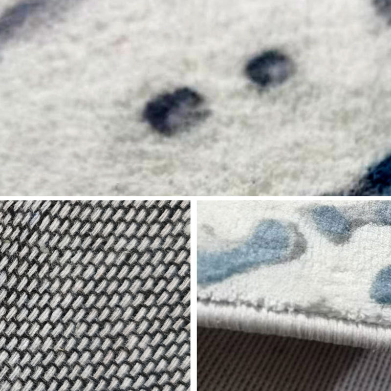 Modern Geometric Print Rug Polyester Indoor Carpet Non-Slip Backing Carpet for Living Room