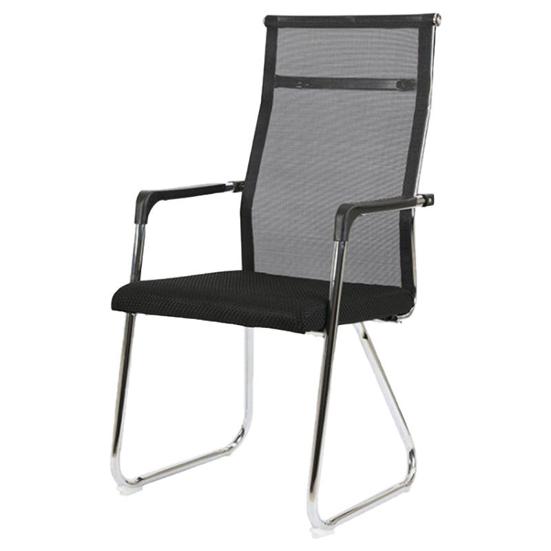 Modern Black Metal Desk Chair with Mid Back and Hight Back Home Office Chair