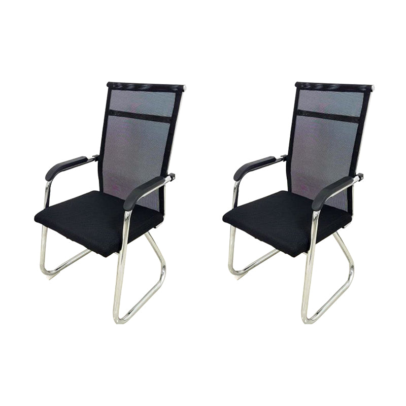 Modern Black Metal Desk Chair with Mid Back and Hight Back Home Office Chair