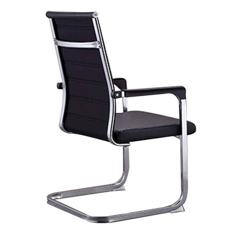 Modern Style Task Chair No Wheels Office Chair with Fixed Arms
