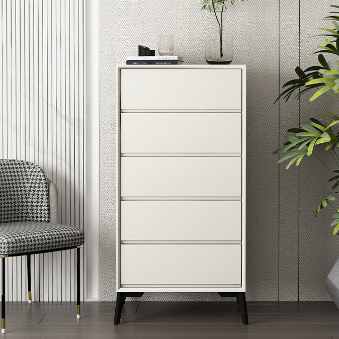 16" D Storage Chest Modern Style Bedroom Storage Chest Dresser in White and Grey