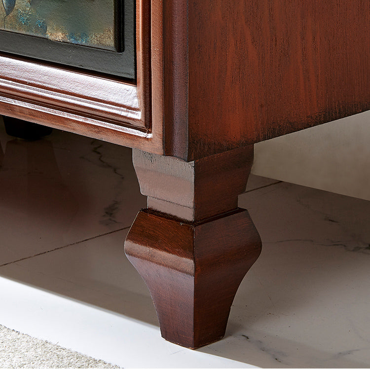 Wooden Lingerie Chest Vertical Bedroom Storage Chest Dresser with Drawers