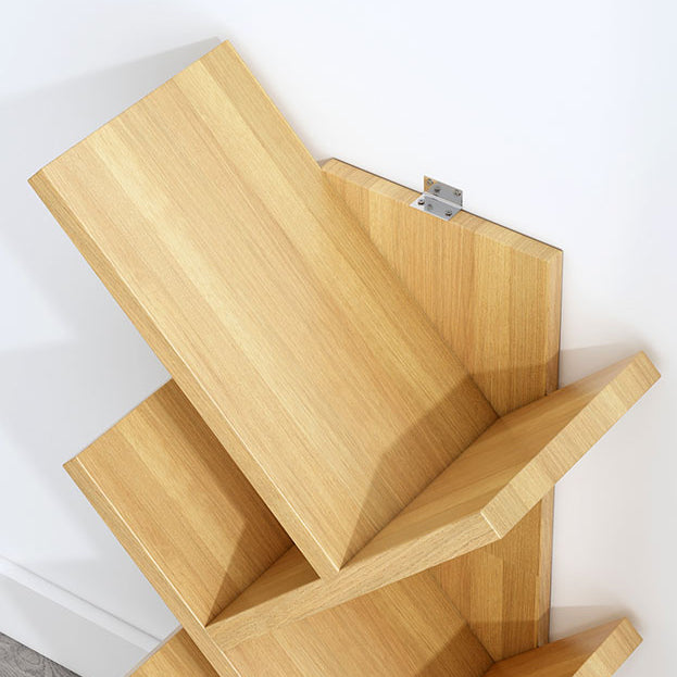 Contemporary Living Room Etagere Shelf Manufactured Wood Bookshelf