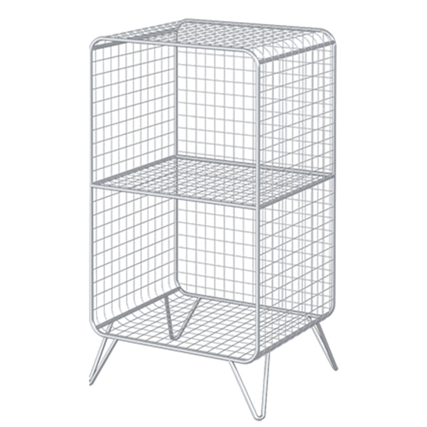 Metal Rectangle Closed Storage Bookcase Nordic Standard Bookshelf