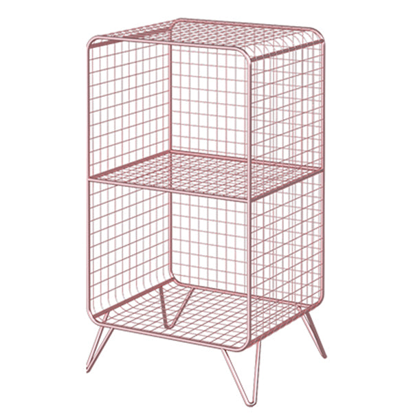 Metal Rectangle Closed Storage Bookcase Nordic Standard Bookshelf