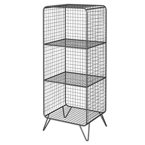 Metal Rectangle Closed Storage Bookcase Nordic Standard Bookshelf