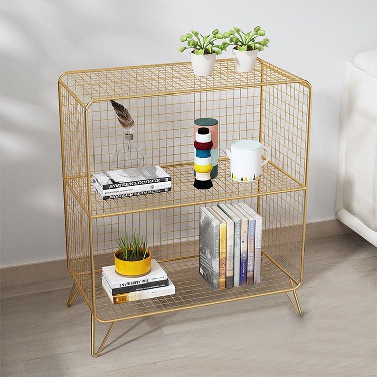 Metal Rectangle Closed Storage Bookcase Nordic Standard Bookshelf