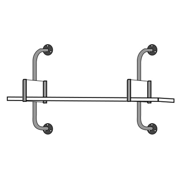 Wooden Floating Storage Bookshelf Modern Wall Mounted Bookcase