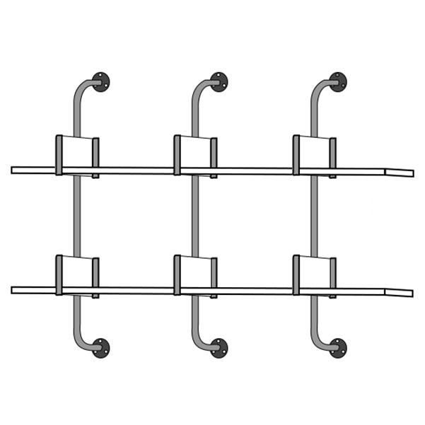 Wooden Floating Storage Bookshelf Modern Wall Mounted Bookcase