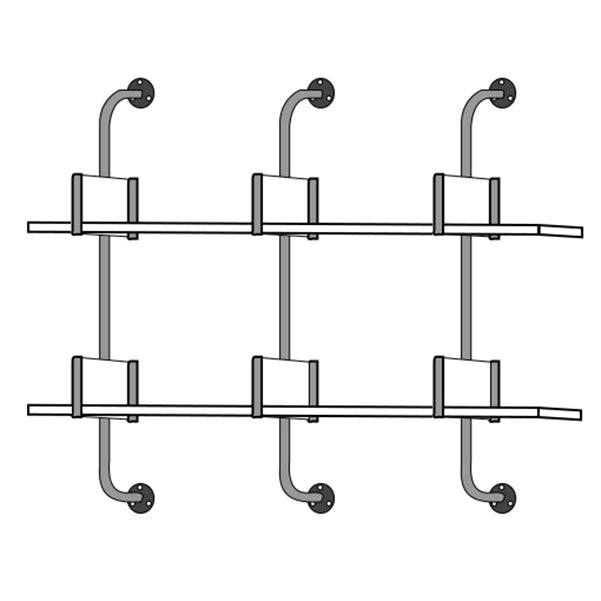 Wooden Floating Storage Bookshelf Modern Wall Mounted Bookcase