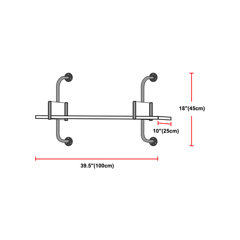 Wooden Floating Storage Bookshelf Modern Wall Mounted Bookcase