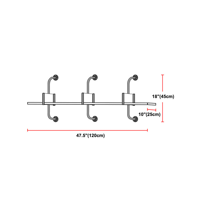 Wooden Floating Storage Bookshelf Modern Wall Mounted Bookcase