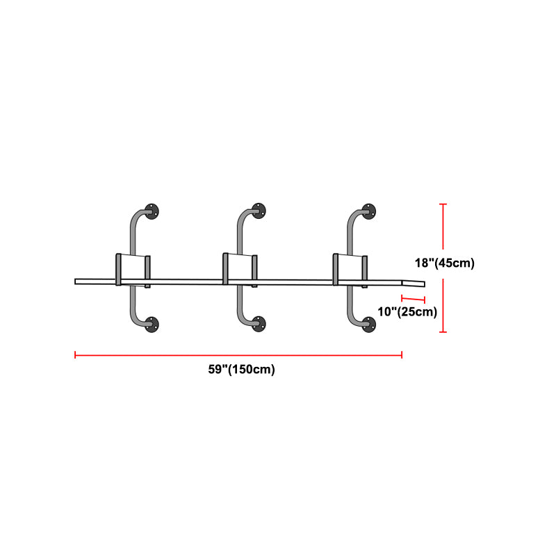 Wooden Floating Storage Bookshelf Modern Wall Mounted Bookcase
