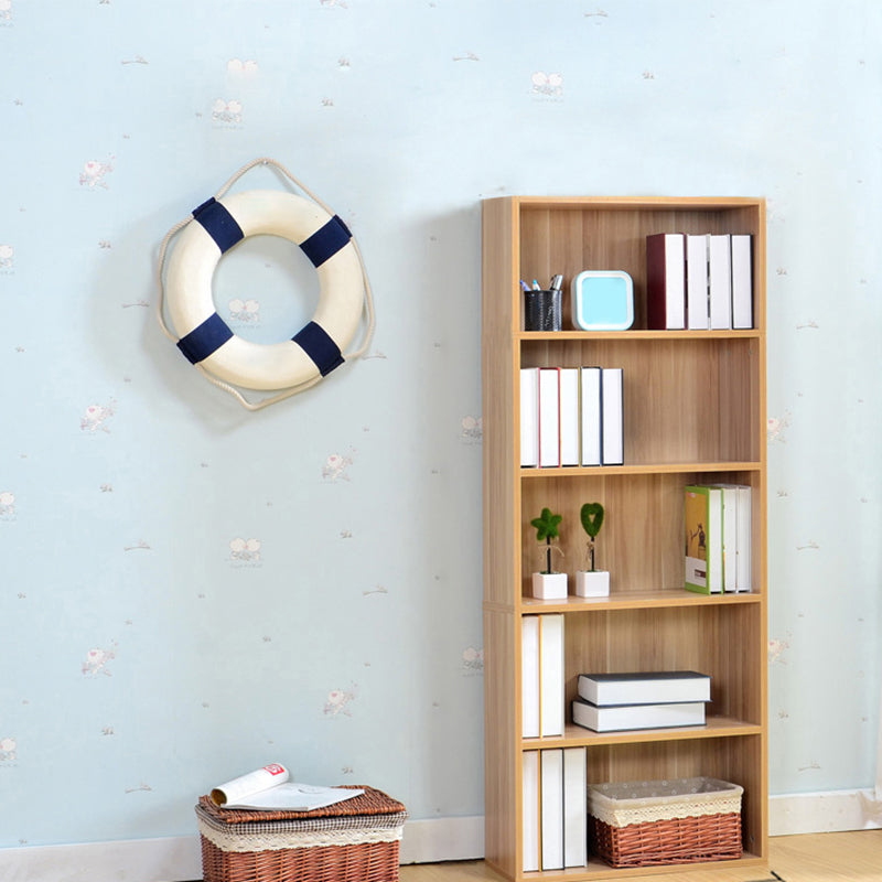 Closed Wooden Bookcase Modern Minimalist Home Living Room Bedroom Rectangular Bookshelf