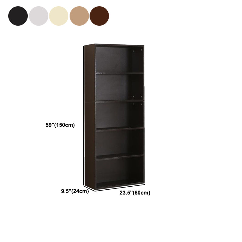 Closed Wooden Bookcase Modern Minimalist Home Living Room Bedroom Rectangular Bookshelf