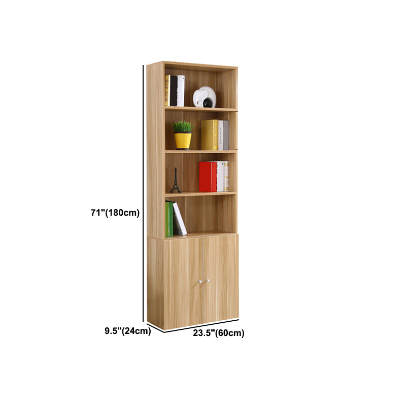 Closed Wooden Bookcase Modern Minimalist Home Living Room Bedroom Rectangular Bookshelf