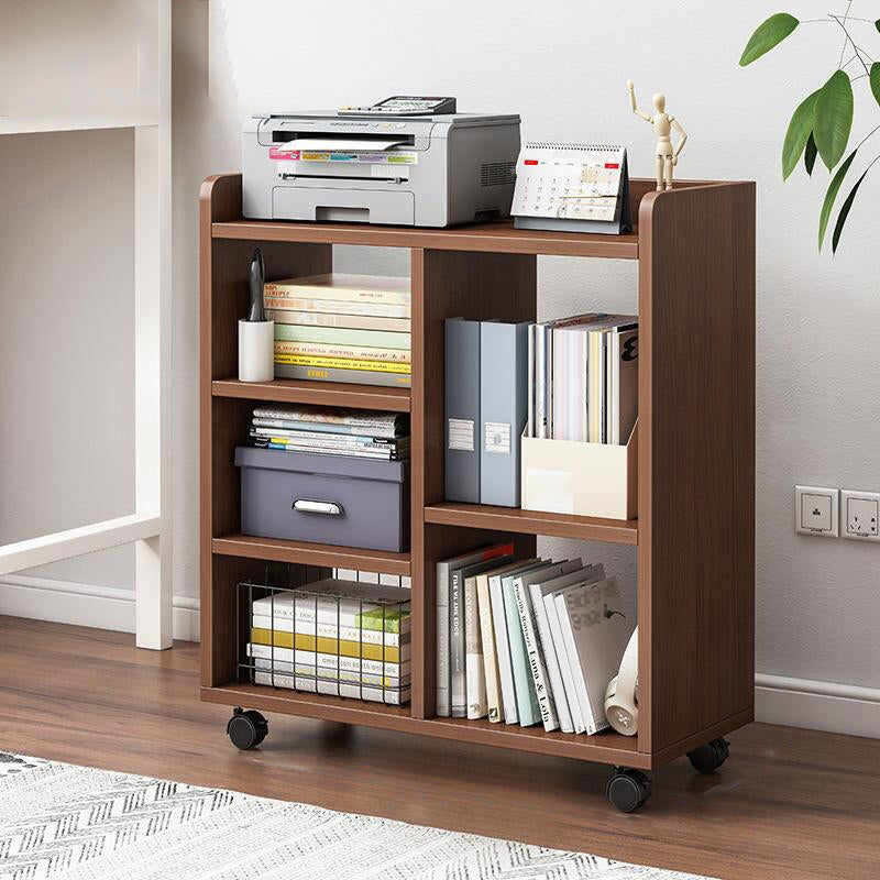 Modern Wooden Storage Bookshelf Home Office Bookcase with Shelf