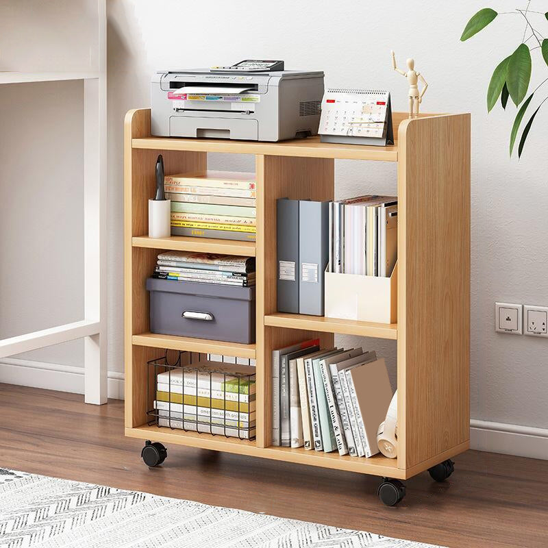Modern Wooden Storage Bookshelf Home Office Bookcase with Shelf