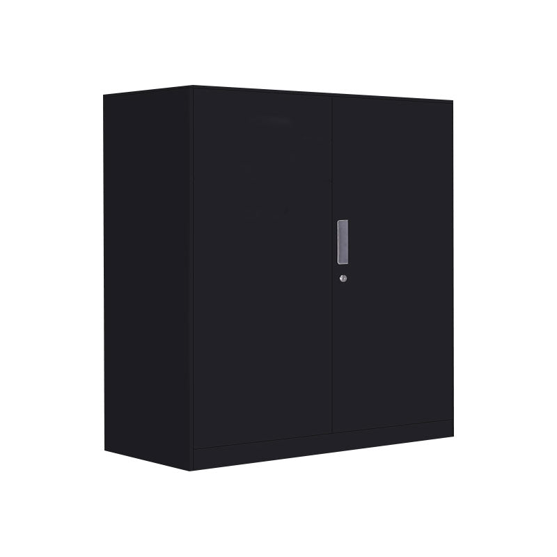 Closed Standard Bookshelf Modern Minimalist Metal Rectangular Bookcase