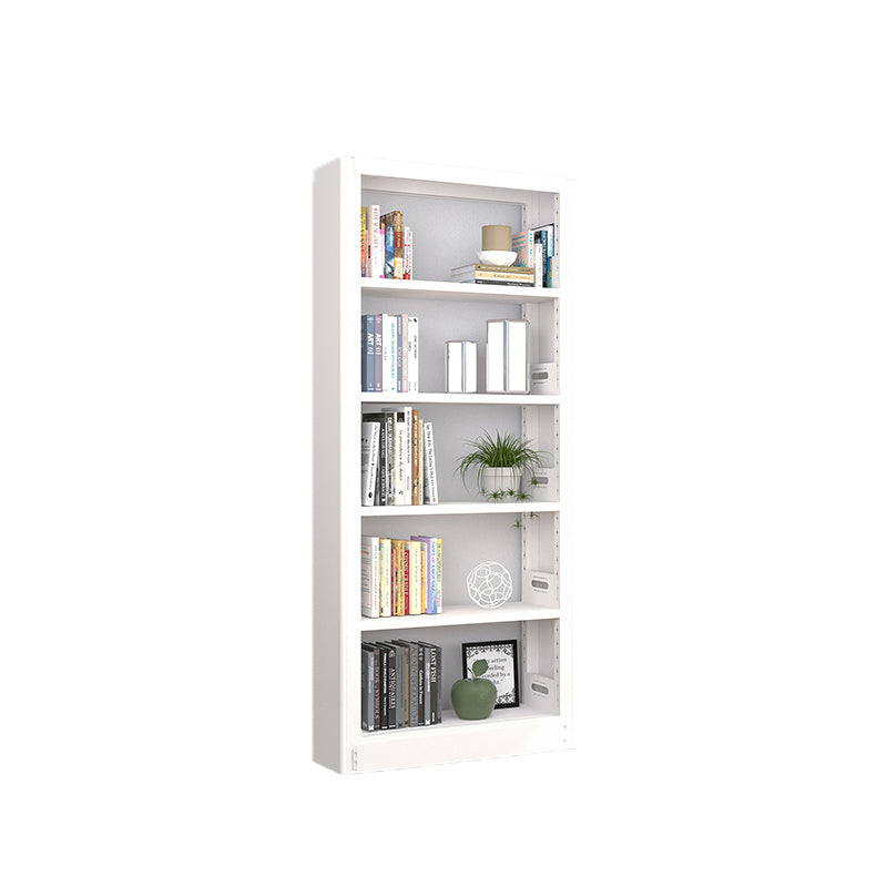 Open Steel Bookshelf Modern Home Office Rectangular Bookcase