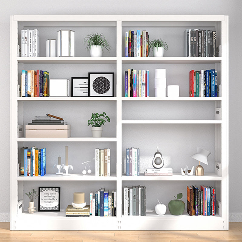 Open Steel Bookshelf Modern Home Office Rectangular Bookcase
