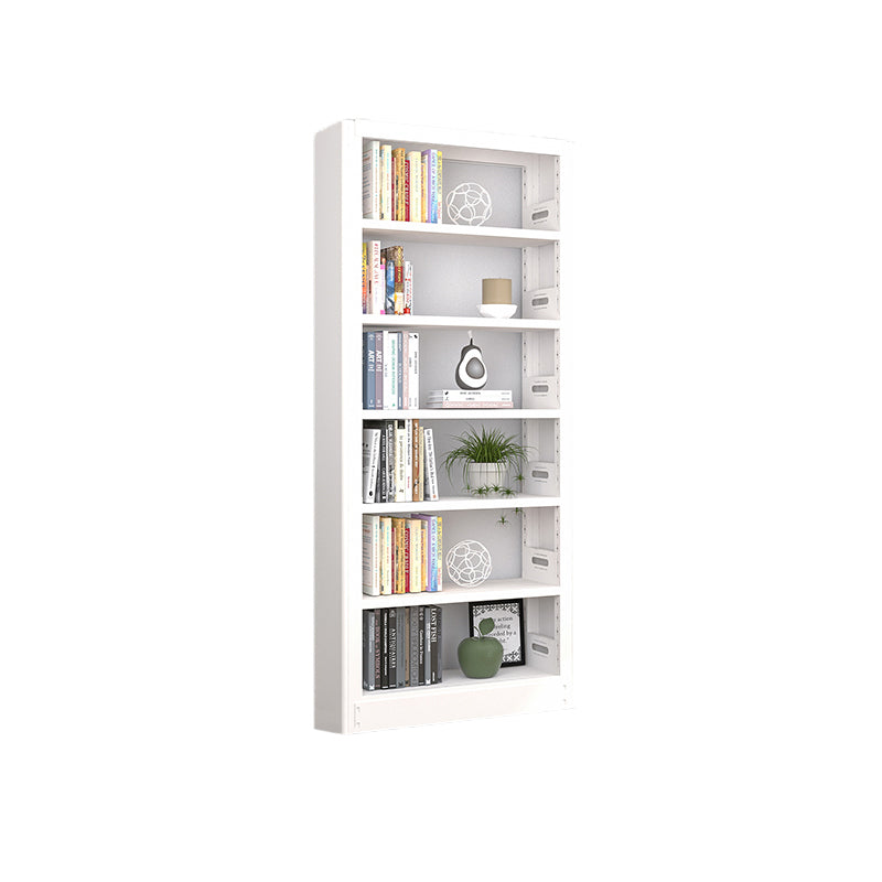 Open Steel Bookshelf Modern Home Office Rectangular Bookcase