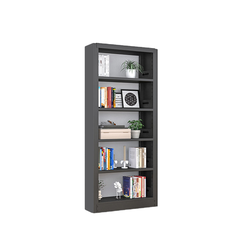 Open Steel Bookshelf Modern Home Office Rectangular Bookcase